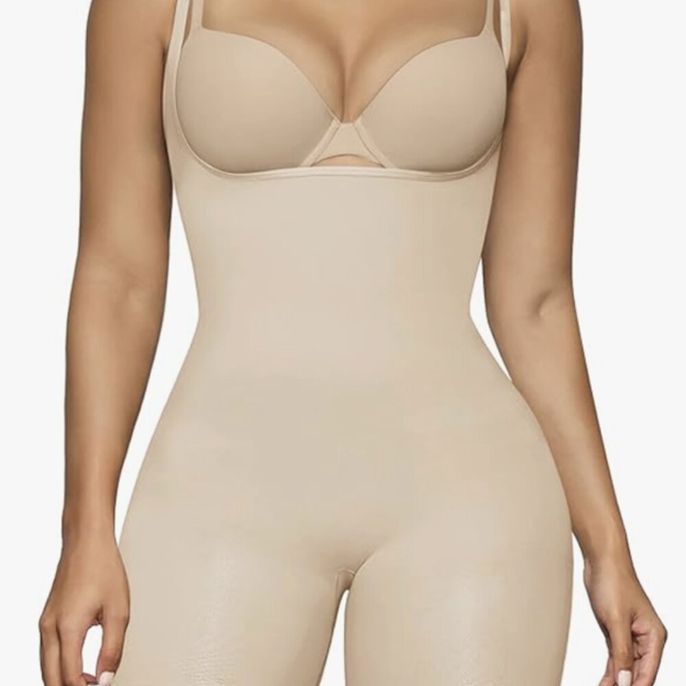 SHAPERX Open Bust Bodysuit